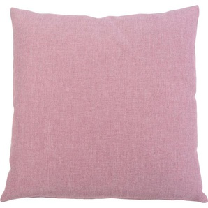 Dekokissen GÖZZE Milano Dekokissen_Sitzkissen_Kissenhüllen Gr. B/L: 50 cm x 50 cm, 2 St., rosa (altrosa, unifarben) Dekokissen uni mit Reißverschluss, Kissenhüle ohne Füllung, 2 Stück