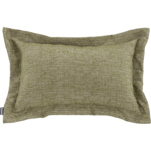 Dekokissen H.O.C.K. Addicted Dekokissen_Sitzkissen_Kissenhüllen Gr. B/L: 30 cm x 50 cm, 1 St., grün (green, grün, jaquard, struktur, unifarben) Dekokissen uni mit angesagtem Stehsaum, Kissenhülle Füllung, 1 Stück