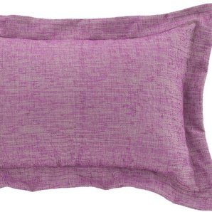 Dekokissen H.O.C.K. Addicted Dekokissen_Sitzkissen_Kissenhüllen Gr. B/L: 30 cm x 50 cm, 1 St., lila (fuchsia, altrosé, rosé, jaquard, struktur, unifarben) Dekokissen uni mit angesagtem Stehsaum, Kissenhülle Füllung, 1 Stück