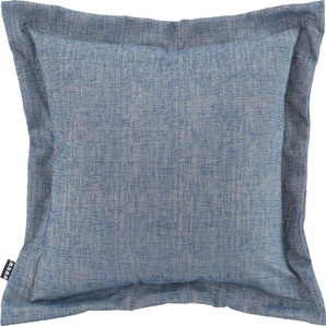 Dekokissen H.O.C.K. Addicted Dekokissen_Sitzkissen_Kissenhüllen Gr. B/L: 50 cm x 50 cm, 1 St., blau (hellblau, blue, jaquard, struktur, unifarben) Dekokissen uni im eleganten Design, Kissenhülle mit Füllung, 1 Stück