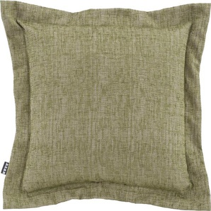Dekokissen H.O.C.K. Addicted Dekokissen_Sitzkissen_Kissenhüllen Gr. B/L: 50 cm x 50 cm, 1 St., grün (green, grün, jaquard, struktur, unifarben) Dekokissen uni im eleganten Design, Kissenhülle mit Füllung, 1 Stück