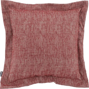 Dekokissen H.O.C.K. Addicted Dekokissen_Sitzkissen_Kissenhüllen Gr. B/L: 50 cm x 50 cm, 1 St., rot (bordeaux, rot, rubinrot, jaquard, struktur, unifarben) Dekokissen uni im eleganten Design, Kissenhülle mit Füllung, 1 Stück