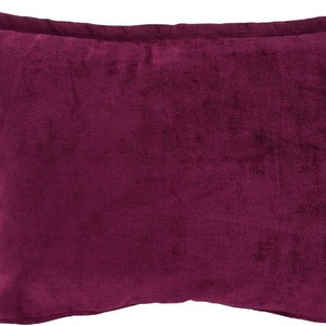 Dekokissen H.O.C.K. Bizantina Dekokissen_Sitzkissen_Kissenhüllen Gr. B/L: 40 cm x 60 cm, 1 St., lila (aubergine, lila, unifarben) Dekokissen uni mit umlaufender Biese