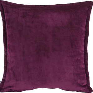Dekokissen H.O.C.K. Bizantina Dekokissen_Sitzkissen_Kissenhüllen Gr. B/L: 50 cm x 50 cm, 1 St., lila (aubergine, lila, unifarben) Dekokissen uni Kissenhülle mit Füllung, 1 Stück, umlaufender Biese