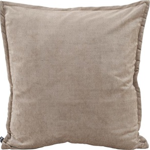 Dekokissen H.O.C.K. Bizantina Dekokissen_Sitzkissen_Kissenhüllen Gr. B/L: 60 cm x 60 cm, 1 St., braun (taupe, taupe, braun, unifarben) Dekokissen uni mit spürbar weicher Oberfläche, Kissenhülle Füllung, 1 Stück