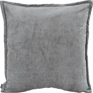 Dekokissen H.O.C.K. Bizantina Dekokissen_Sitzkissen_Kissenhüllen Gr. B/L: 60 cm x 60 cm, 1 St., grau (grau, unifarben) Dekokissen uni mit spürbar weicher Oberfläche, Kissenhülle Füllung, 1 Stück