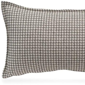 Dekokissen H.O.C.K. Bobo Dekokissen_Sitzkissen_Kissenhüllen Gr. B/L: 30 cm x 50 cm, 1 St., schwarz (schwarz, gemustert, jaquard, struktur) Dekokissen gemustert mit Jaquard-Struktur, Kissenhülle Füllung, 1 Stück