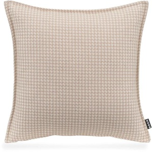 Dekokissen H.O.C.K. Bobo Dekokissen_Sitzkissen_Kissenhüllen Gr. B/L: 45 cm x 45 cm, 1 St., beige (beige, taupe, gemustert, jaquard, struktur) Dekokissen gemustert mit Jaquard-Struktur, Kissenhülle Füllung, 1 Stück