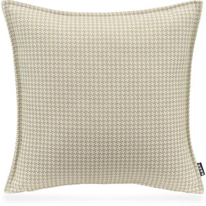 Dekokissen H.O.C.K. Bobo Dekokissen_Sitzkissen_Kissenhüllen Gr. B/L: 45 cm x 45 cm, 1 St., grün (lindgrün, gemustert, jaquard, struktur) Dekokissen gemustert mit Jaquard-Struktur, Kissenhülle Füllung, 1 Stück