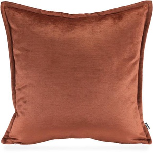 Dekokissen H.O.C.K. Bonanza Dekokissen_Sitzkissen_Kissenhüllen Gr. B/L: 60 cm x 60 cm, 1 St., orange (rostorange, kupferfarben, unifarben) Dekokissen uni