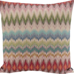 Dekokissen H.O.C.K. Esra Dekokissen_Sitzkissen_Kissenhüllen Gr. B/L: 60 cm x 60 cm, 1 St., bunt (bunt, gemustert) Dekokissen gemustert mit Zick-Zack-Muster, Kissenhülle Füllung, 1 Stück