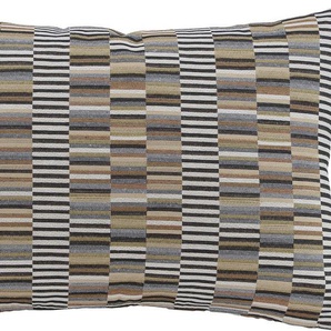 Dekokissen H.O.C.K. Henry Dekokissen_Sitzkissen_Kissenhüllen Gr. B/L: 40 cm x 60 cm, 1 St., bunt (braun, grüngelb, schwarz, beige, gemustert) Dekokissen gemustert mit trendigem Muster, Kissenhülle Füllung, 1 Stück