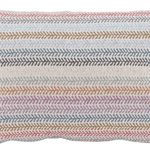 Dekokissen H.O.C.K. Ida Dekokissen_Sitzkissen_Kissenhüllen Gr. B/L: 30 cm x 50 cm, 1 St., bunt (rose, rot, lila, gemustert) Dekokissen gemustert mit filigranem Muster, Kissenhülle Füllung, 1 Stück