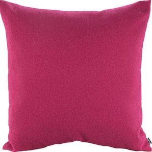 Dekokissen H.O.C.K. Livigno Dekokissen_Sitzkissen_Kissenhüllen Gr. B/L: 60 cm x 60 cm, 1 St., pink (pink, unifarben) Dekokissen uni mit Wollhaptik, Kissenhülle Füllung, 1 Stück
