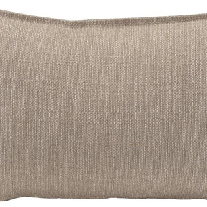 Dekokissen H.O.C.K. Mali Dekokissen_Sitzkissen_Kissenhüllen Gr. B/L: 30 cm x 50 cm, 1 St., grau (taupe, unifarben) Dekokissen uni einfarbig, Kissenhülle mit Füllung, 1 Stück