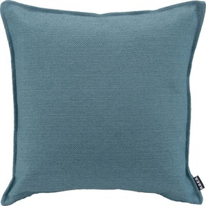 Dekokissen H.O.C.K. Mali Dekokissen_Sitzkissen_Kissenhüllen Gr. B/L: 45 cm x 45 cm, 1 St., blau (hellblau, unifarben) Dekokissen uni einfarbig, Kissenhülle mit Füllung, 1 Stück