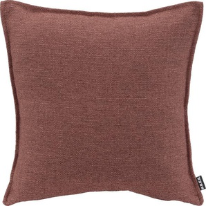 Dekokissen H.O.C.K. Mali Dekokissen_Sitzkissen_Kissenhüllen Gr. B/L: 45 cm x 45 cm, 1 St., braun (altrosa, unifarben) Dekokissen uni einfarbig, Kissenhülle mit Füllung, 1 Stück