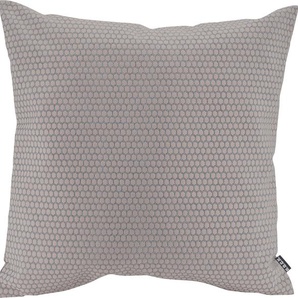 Dekokissen H.O.C.K. Miss Dots Kissen Dekokissen_Sitzkissen_Kissenhüllen Gr. B/L: 50 cm x 50 cm, 1 St., grau (taupe, gepunktet) Dekokissen gemustert mit Punkten, Kissenhülle Füllung, 1 Stück