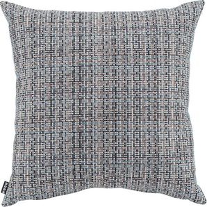Dekokissen H.O.C.K. Mosaico Dekokissen_Sitzkissen_Kissenhüllen Gr. B/L: 50 cm x 50 cm, 1 St., Polyester, blau (blau, gemustert, kariert) Dekokissen gemustert Kopfkissen mit feinem Karomuster, Kissenhülle Füllung, 1 Stück