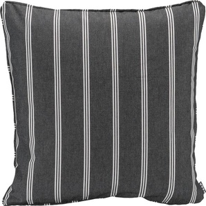 Dekokissen H.O.C.K. New England Dekokissen_Sitzkissen_Kissenhüllen Gr. B/L: 50 cm x 50 cm, 1 St., schwarz (schwarz, gestreift) Dekokissen gemustert mit Streifen, Kissenhülle Füllung, 1 Stück