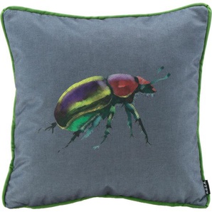 Dekokissen H.O.C.K. Rosenkäfer Dekokissen_Sitzkissen_Kissenhüllen Gr. B/L: 45 cm x 45 cm, 1 St., bunt (bunt, bedruckt) Dekokissen gemustert changierender Samt, Kissenhülle mit Füllung, 1 Stück