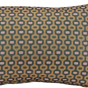 Dekokissen H.O.C.K. Sami Dekokissen_Sitzkissen_Kissenhüllen Gr. B/L: 40 cm x 60 cm, 1 St., grün (dunkelgrün, gelbgrün, kreise, gepunktet) Dekokissen gemustert mit trendigem Muster, Kissenhülle Füllung, 1 Stück