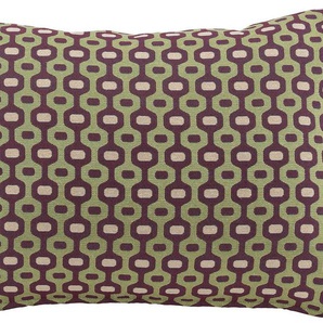 Dekokissen H.O.C.K. Sami Dekokissen_Sitzkissen_Kissenhüllen Gr. B/L: 40 cm x 60 cm, 1 St., grün (grün, dunkelrot, kreise, gepunktet) Dekokissen gemustert mit trendigem Muster, Kissenhülle Füllung, 1 Stück