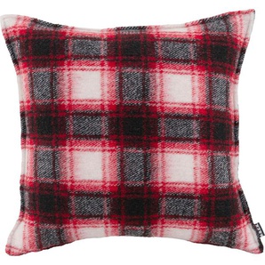Dekokissen H.O.C.K. Scorpio Dekokissen_Sitzkissen_Kissenhüllen Gr. B/L: 50 cm x 50 cm, 1 St., rot (rot, bedruckt) Dekokissen gemustert mit Karomuster, Kissenhülle Füllung, 1 Stück