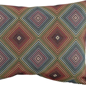 Dekokissen H.O.C.K. Selin Dekokissen_Sitzkissen_Kissenhüllen Gr. B/L: 60 cm x 40 cm, 1 St., Baumwolle-Polyester, bunt (bunt, gemustert) Dekokissen gemustert Kopfkissen orientalischen Stil, Kissenhülle mit Füllung, 1 Stück