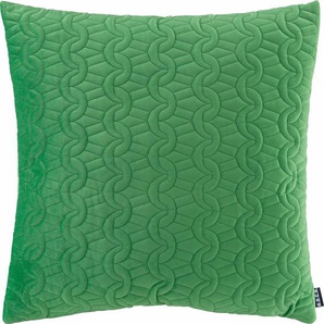 Dekokissen H.O.C.K. Soft Nobile Dekokissen_Sitzkissen_Kissenhüllen Gr. B/L: 50 cm x 50 cm, 1 St., Polyester, grün (grün, gemustert) Dekokissen gemustert Kopfkissen mit gesteppten Mustern, Kissenhülle Füllung, 1 Stück