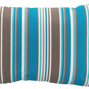 Dekokissen H.O.C.K. Yucatan Dekokissen_Sitzkissen_Kissenhüllen Gr. B/L: 60 cm x 40 cm, 1 St., blau (blau, gestreift) Dekokissen gemustert mit bunten Streifen, Kissenhülle Füllung, 1 Stück