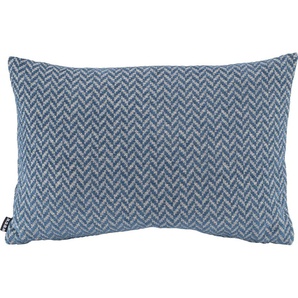Dekokissen H.O.C.K. Zircono Dekokissen_Sitzkissen_Kissenhüllen Gr. B/L: 40 cm x 60 cm, 1 St., blau (blau, blue, himmelblau, ethnomuster, jaquard, struktur) Dekokissen gemustert mit Ethnomuster, Kissenhülle Füllung, 1 Stück