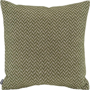 Dekokissen H.O.C.K. Zircono Dekokissen_Sitzkissen_Kissenhüllen Gr. B/L: 50 cm x 50 cm, 1 St., grün (grün, green, ethnomuster, jaquard, struktur) Dekokissen gemustert mit Ethnomuster, Kissenhülle Füllung, 1 Stück