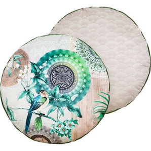 Dekokissen HIP Tonrar Dekokissen_Sitzkissen_Kissenhüllen Gr. B/L: 55 cm x 55 cm, 1 St., bunt (multi, grün, natur, sand, bedruckt) Dekokissen gemustert Mandala