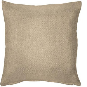 Dekokissen HOME BASICS BIG JOHN Dekokissen_Sitzkissen_Kissenhüllen Gr. B/L: 40 cm x 40 cm, 2 St., grau (taupe, unifarben) Dekokissen uni mit Füllung und Reißverschluss
