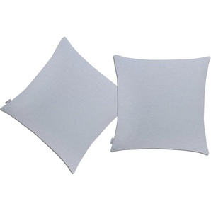 Dekokissen NEUTEX FOR YOU Basic Dekokissen_Sitzkissen_Kissenhüllen Gr. B/L: 40 cm x 60 cm, 2 St., blau (aquablau, unifarben) Dekokissen uni Kissenhülle ohne Füllung, 2 Stück
