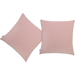 Dekokissen NEUTEX FOR YOU Basic Dekokissen_Sitzkissen_Kissenhüllen Gr. B/L: 48 cm x 48 cm, 2 St., rosa (rosé, unifarben) Dekokissen uni Kissenhülle ohne Füllung, 2 Stück