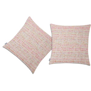 Dekokissen NEUTEX FOR YOU Coco Dekokissen_Sitzkissen_Kissenhüllen Gr. B/L: 48 cm x 48 cm, 2 St., pink (pink, meliert) Dekokissen gemustert Kissenhülle ohne Füllung, 2 Stück