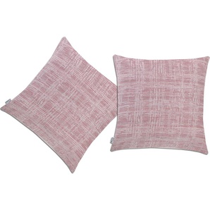 Dekokissen NEUTEX FOR YOU Colin Dekokissen_Sitzkissen_Kissenhüllen Gr. B/L: 60 cm x 60 cm, 2 St., lila (mauve, gemustert) Dekokissen gemustert Kissenhülle ohne Füllung, 2 Stück