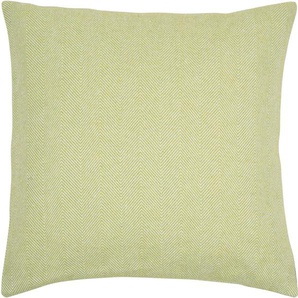 Dekokissen PAD Fine Edge Dekokissen_Sitzkissen_Kissenhüllen Gr. B/L: 50 cm x 50 cm, 1 St., Mischgewebe, grün (hellgrün, unifarben) Dekokissen uni einzigartiges Design, Kissenhüle ohne Füllung, 1 Stück