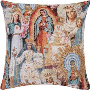 Dekokissen PAD Holy Dekokissen_Sitzkissen_Kissenhüllen Gr. B/L: 50 cm x 50 cm, 1 St., Mischgewebe, bunt (multi, gemustert) Dekokissen gemustert einzigartiges Design, Kissenhüle ohne Füllung, 1 Stück