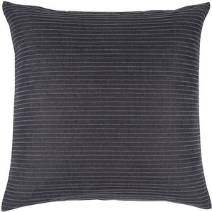 Dekokissen PAD Lamonte Dekokissen_Sitzkissen_Kissenhüllen Gr. B/L: 60 cm x 60 cm, 1 St., Baumwolle, grau (anthrazit, unifarben) Dekokissen uni einzigartiges Design, Kissenhüle ohne Füllung, 1 Stück