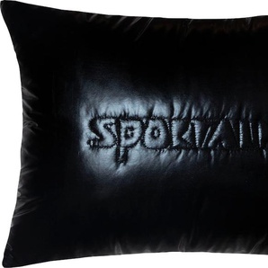 Dekokissen SPORTALM KITZBÜHEL Moscow Mule Shiny Dekokissen_Sitzkissen_Kissenhüllen Gr. B/L: 40 cm x 30 cm, 1 St., schwarz (schwarz, black, anthrazit, unifarben) Dekokissen uni in Skijackenoptik
