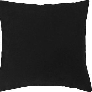 Dekokissen VHG Adina Dekokissen_Sitzkissen_Kissenhüllen Gr. B/L: 50 cm x 50 cm, 1 St., schwarz (schwarz, unifarben) Dekokissen uni Reißverschluss, Kissenhülle ohne Füllung, 1 Stück, unifarben