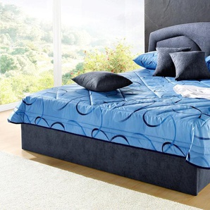 Dekokissen WESTFALIA SCHLAFKOMFORT Dekokissen_Sitzkissen_Kissenhüllen Gr. B/L: 40 cm x 40 cm, 5 St., Polyester, blau (blau, gemustert, unifarben) Dekokissen gemustert Kopfkissen (5 tlg.)