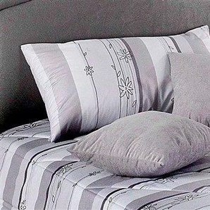 Dekokissen WESTFALIA SCHLAFKOMFORT Dekokissen_Sitzkissen_Kissenhüllen Gr. B/L: 40 cm x 40 cm, 5 St., Polyester, grau (grau, gemustert, unifarben) Dekokissen gemustert Kopfkissen (5-tlg.)