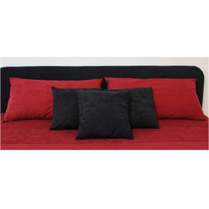 Dekokissen WESTFALIA SCHLAFKOMFORT Dekokissen_Sitzkissen_Kissenhüllen Gr. B/L: 40 cm x 40 cm, 5 St., rot (rot, schwarz, unifarben) Dekokissen uni (5 Stck.)