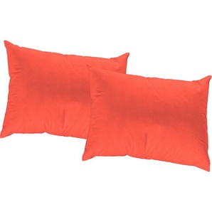 Dekokissen WIRTH WirthNatur Dekokissen_Sitzkissen_Kissenhüllen Gr. B/L: 40 cm x 40 cm, 2 St., rot (rot, unifarben) Dekokissen uni Kissenhülle ohne Füllung, 2 Stück