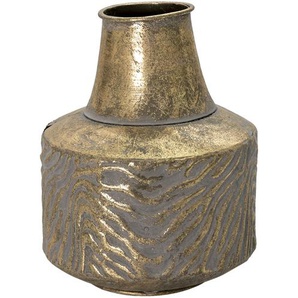 Clayre & Eef Vase Ø 15x21 cm Kupferfarbig Metall Rund Dekoration Vase
