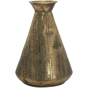 Clayre & Eef Vase Ø 27x38 cm Kupferfarbig Metall Rund Dekoration Vase